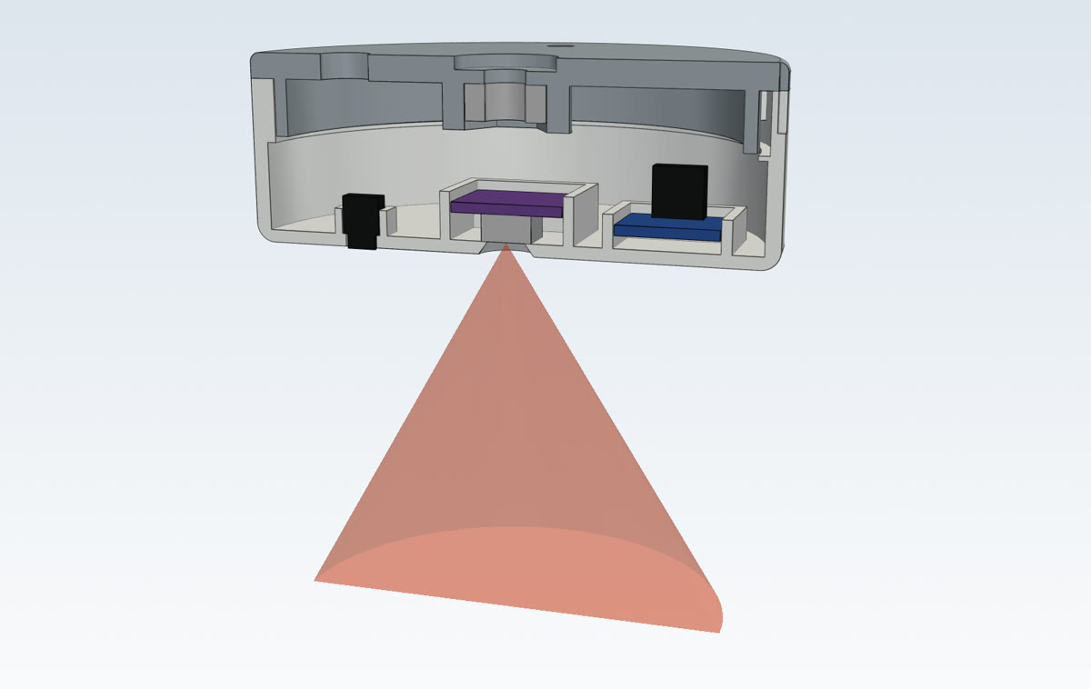 Sensor pod CAD render